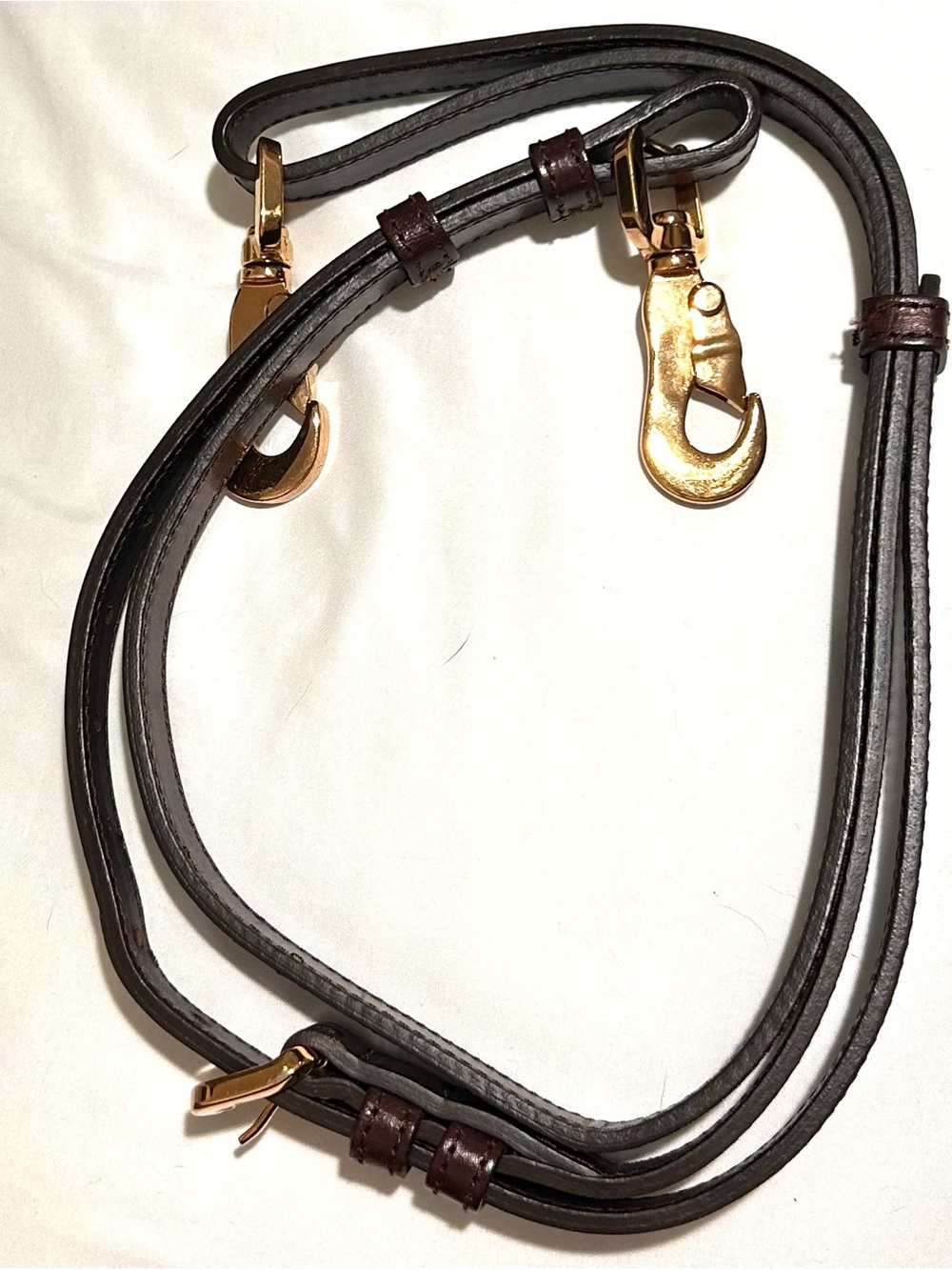 Burberry Dark Brown Leather Shoulder Bag with Gold Hardware - Picture 11 of 13